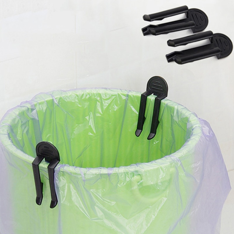 2 Stuks Wegwerp Tas Clip Huisvuil Kan Vaste Afval Bin Bag Holder Vuilnis Vaste Vuilniszak Plastic Vuilnisbak Clip klem