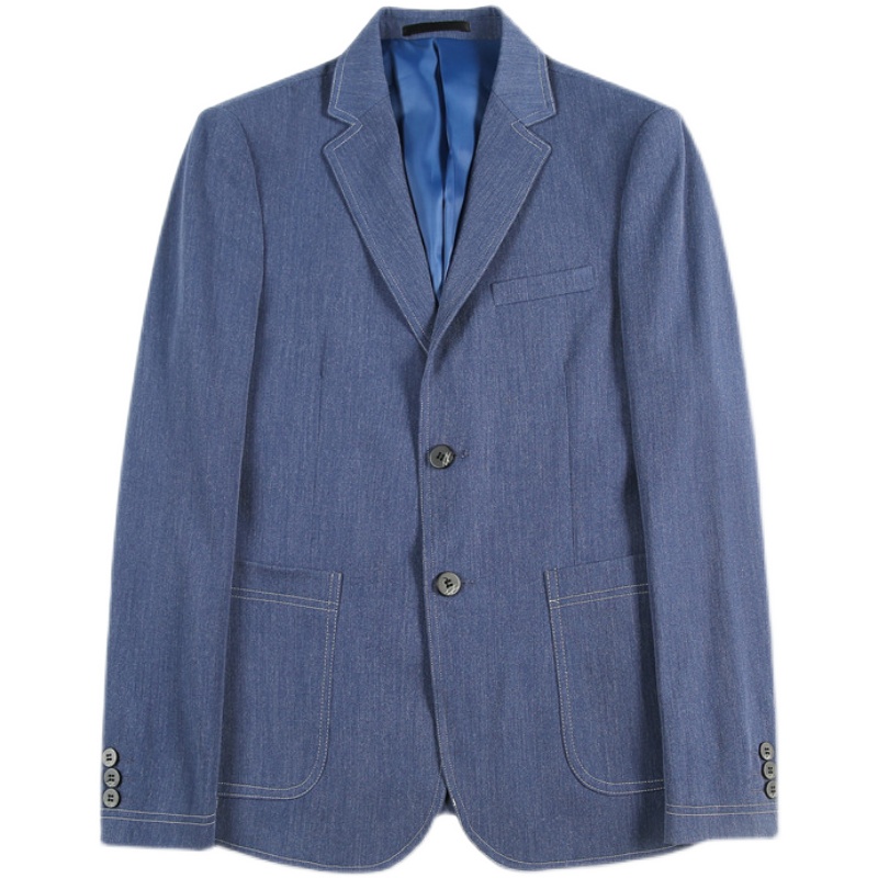 British Style Solid Color Men Blazers Slim Business Casual Suit Jacket Wedding Groom Dress Coat Male Street Wear Social Jacket