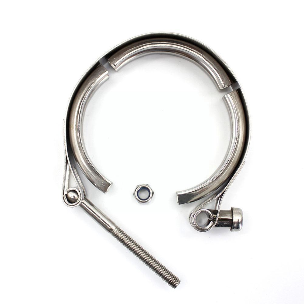 1pcs Universal Steel V-Band Turbo Downpipe Exhaust 2.5''/3''/3.5''/4'' Inch V-band Clamp Z5X3