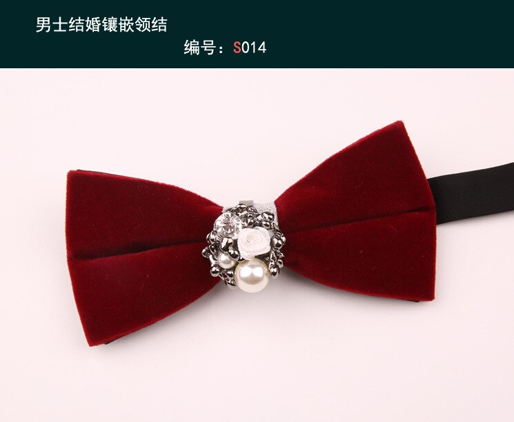 Linbaiway Luxe Banket Strikjes Voor Heren Shirt Rode Strikjes Formele Kleding Business Bowtie Man Strik Tuxedo Gravata Borboleta: 014