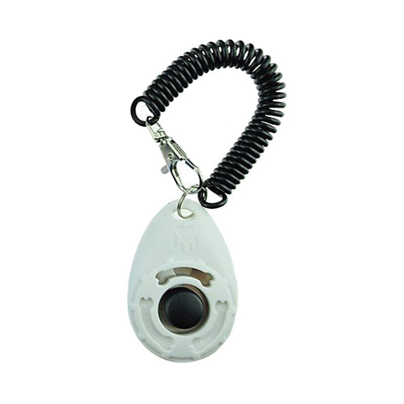 4PCS Pet Puppy Bird Cat Dog Button Click Clicker Training Obedience Aid + Wrist Strap Light Weight