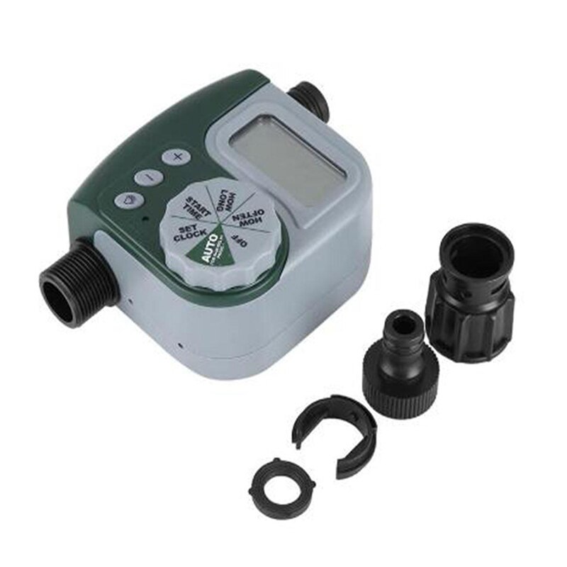 Automatic Irrigation System Timer Controller Solenoid Valve LCD Display Intelligent Timer Watering Device for Gardening Planting
