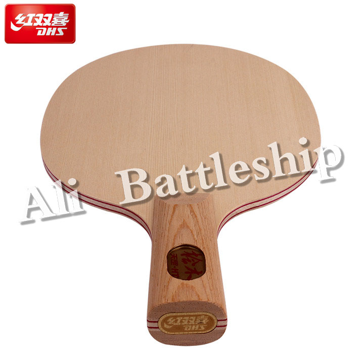 DHS nueva di-ht (superficie HINOKI, madera de 7 capas) raqueta de pala de tenis de mesa Cypress Ping Pong Bat Paddle
