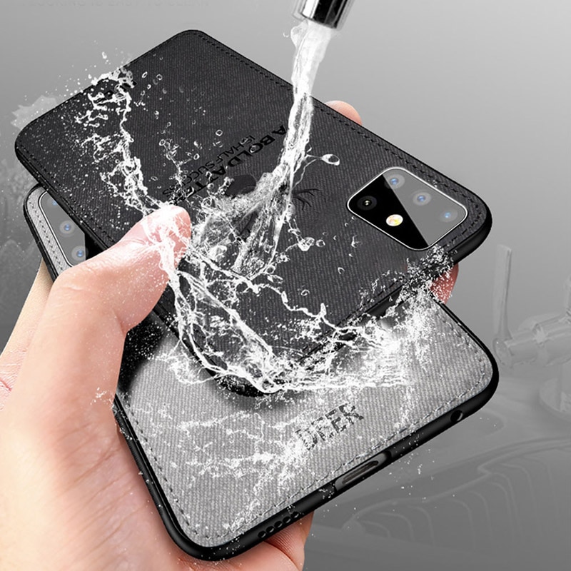 Telefon fallen für Samsung A51 A71 fallen Luxus Weichen Tuch Stoff Schützen Abdeckung Silikon fallen für Samsung Galaxis A51 EIN 51 A71 fallen