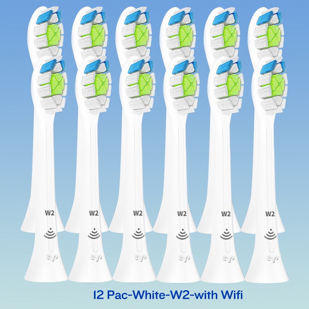 W2 DiamondClean Toothbrush Heads for Phillips Sonicare Electric Toothbrush HX9023 HX6024 HX3220 HX6250 HX6530 HX6730 HX8911