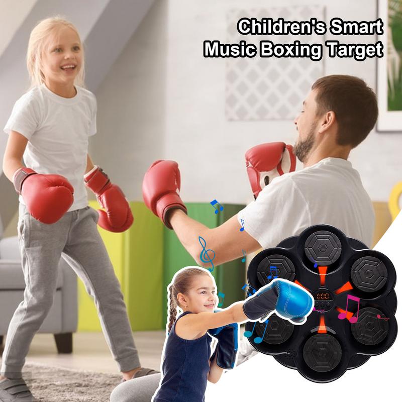 Music Boxing Machine Wall Mounted Electronic Boxing Target Music Boxing Target for Adults Kids Home Interactive Punching Trainer