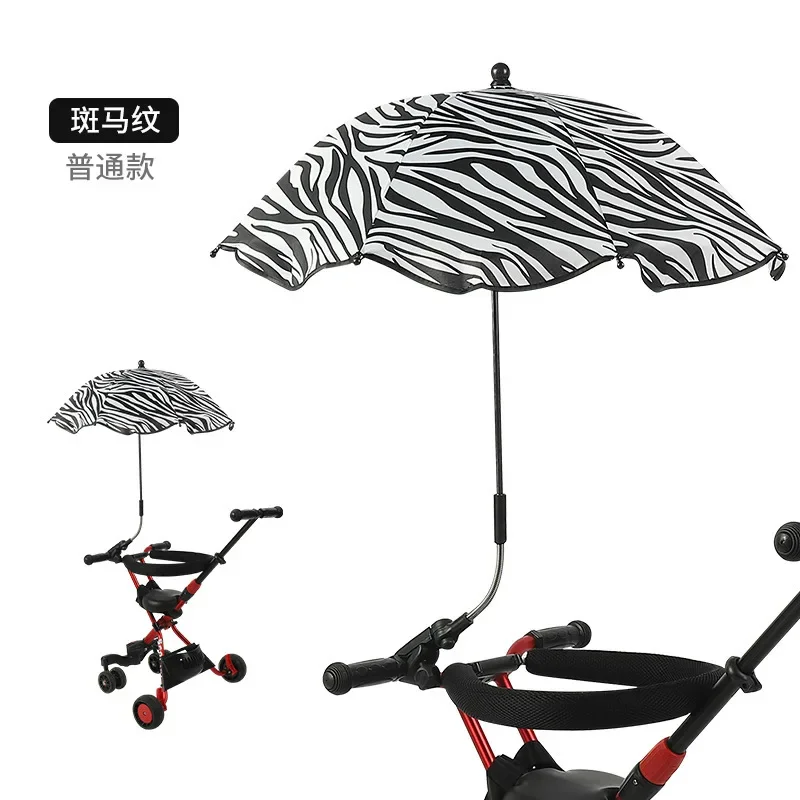 Universele Baby Auto Kinderwagen Paraplu Verstelbare Schaduw Paraplu Uv Zonnescherm Voor Kinderwagen Accessoires Zonneklep Draagbare Parasol Items: Blauw