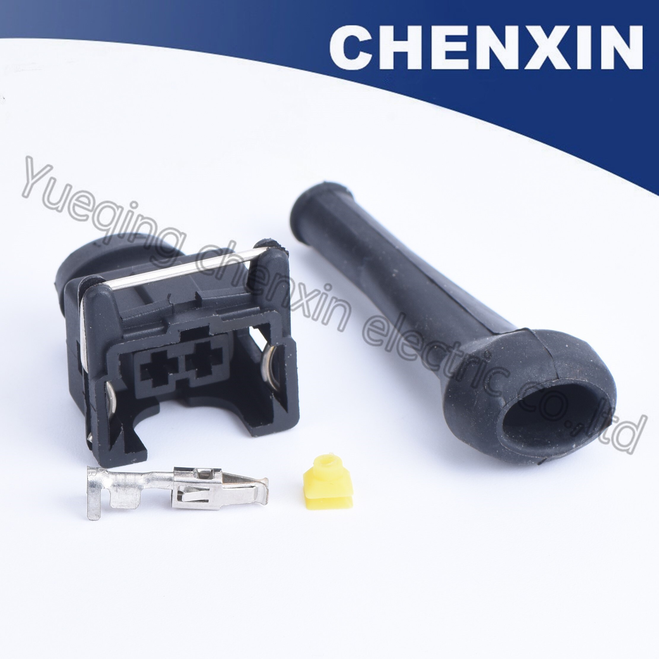 Black 2pins car sealed waterproof auto connectors (3.5) female EV1 EV14 rubber sleeve Auto accessories wire connection Injector