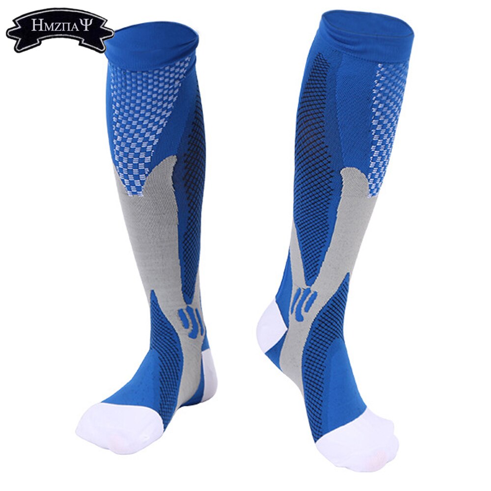 Meias sports elastic compression cycling outdoor male and female