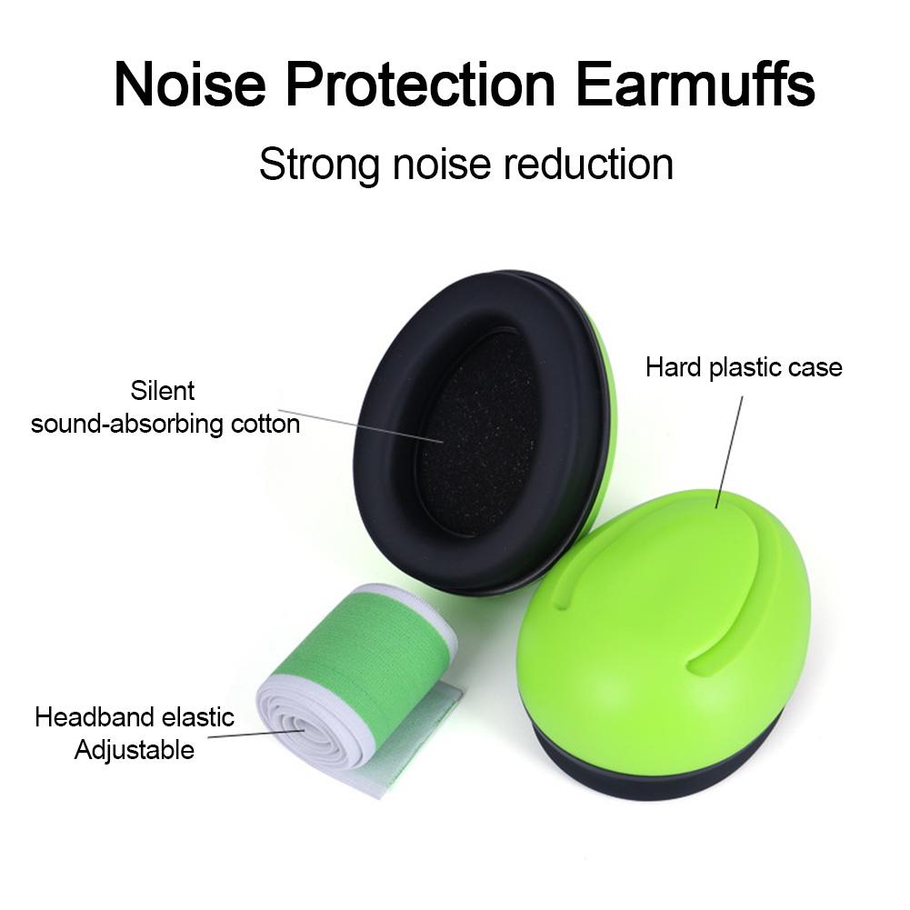 Babybørn lydisolerede ørebeskyttelsesbeskyttelse støjtæt beskyttende øreprop søvnstøjreducerende hovedtelefon med elastik