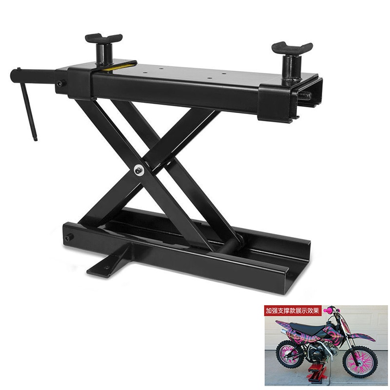 500KG Scissor Hoist Jack Lifting Cranes Motorcycle Repair Stand Center Scissor Lift Hoist Workshop Bench Lifting Tool(450*150mm)