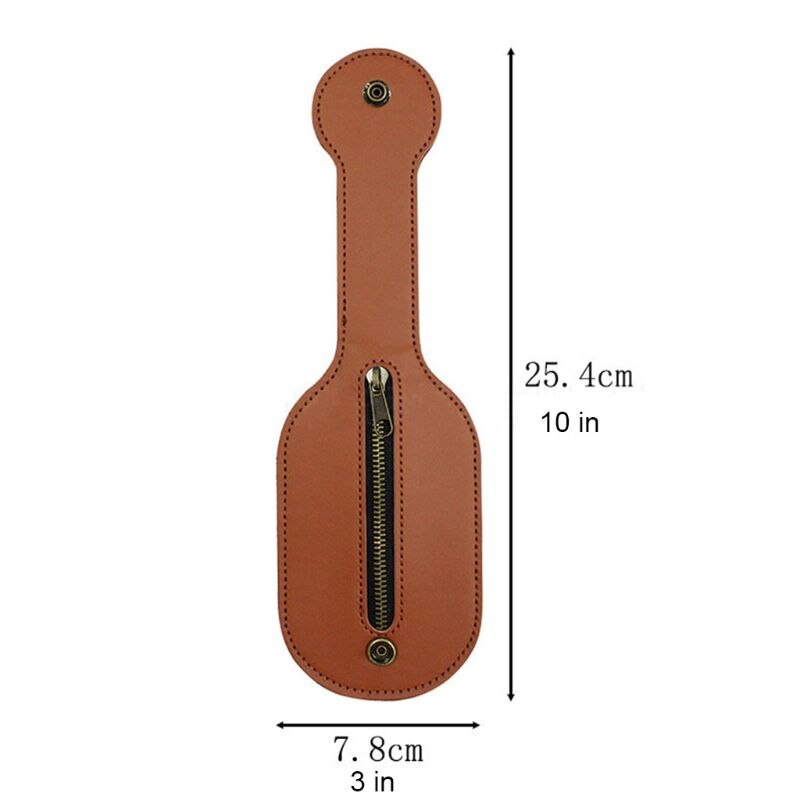 Mini portemonnee van pu leer, racketriem met drukknopen, multitool opbergtas