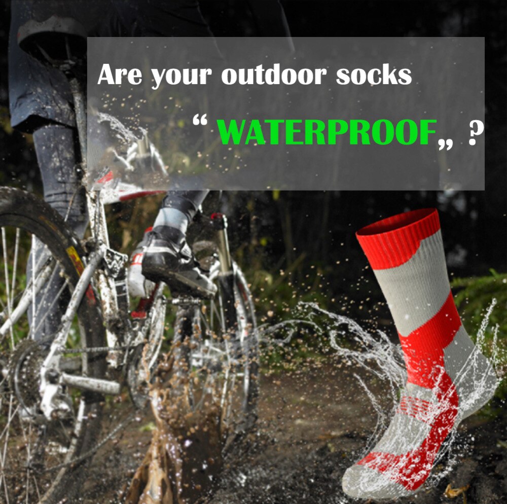 Outdoor Waterproof Socks Warm Non-slip Winter Warm Sports Socks Easy To Clean Durable