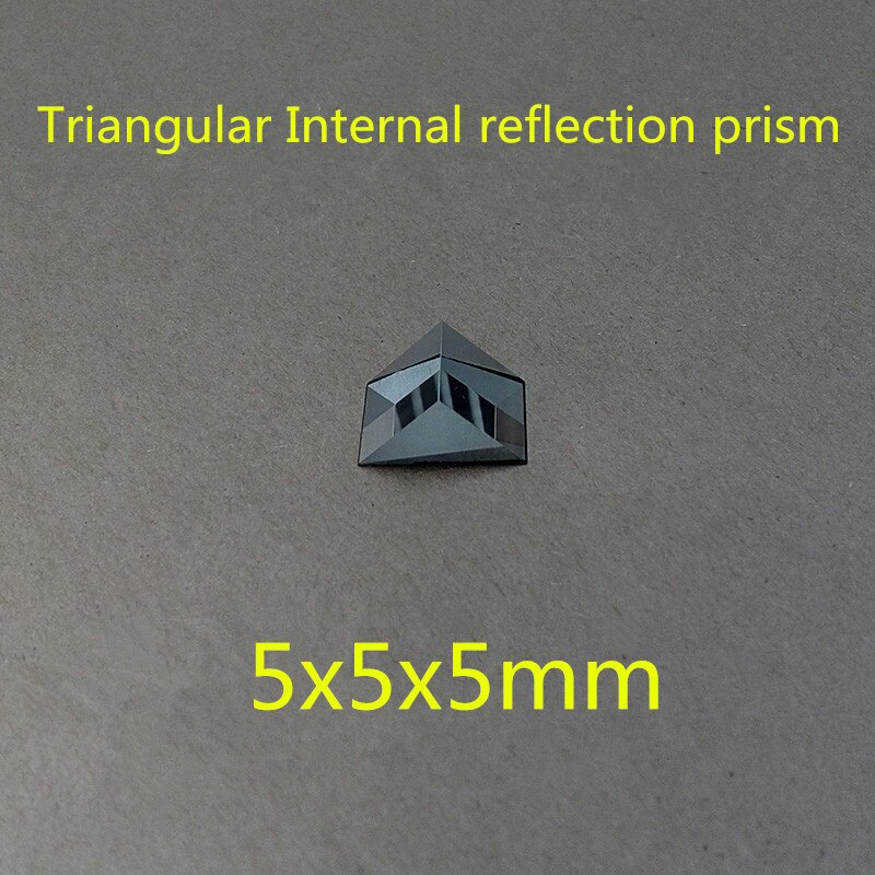 2pcs 5x5x5mm 5*5*5mm Right Angle K9 Triangular Internal Reflecting Prism Lens