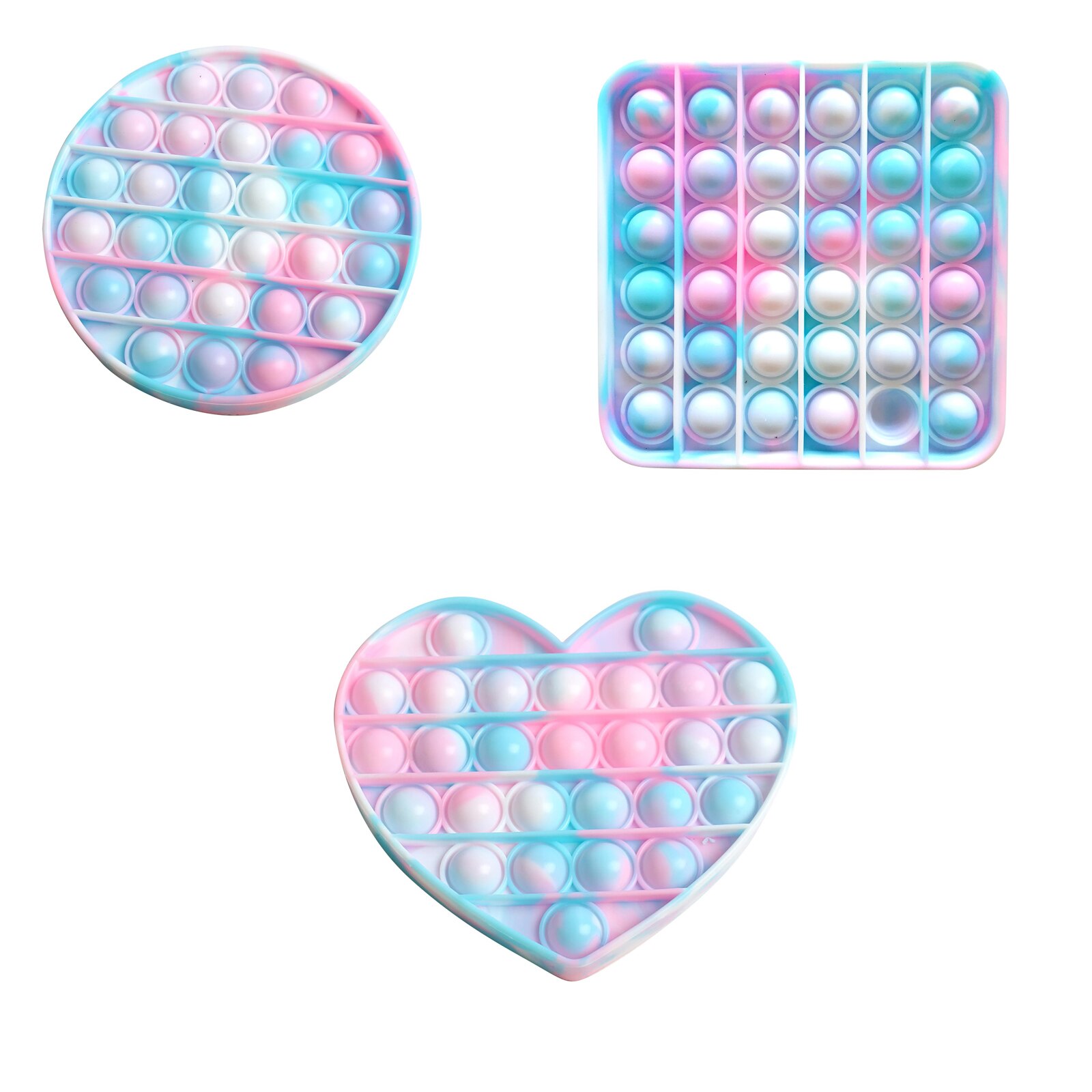 Push pop Bubble giocattolo sensoriale autismo esigenze speciali antistress aiuta ad alleviare lo Stress e aumentare la messa a fuoco Soft Squeeze giocattoli per bambini