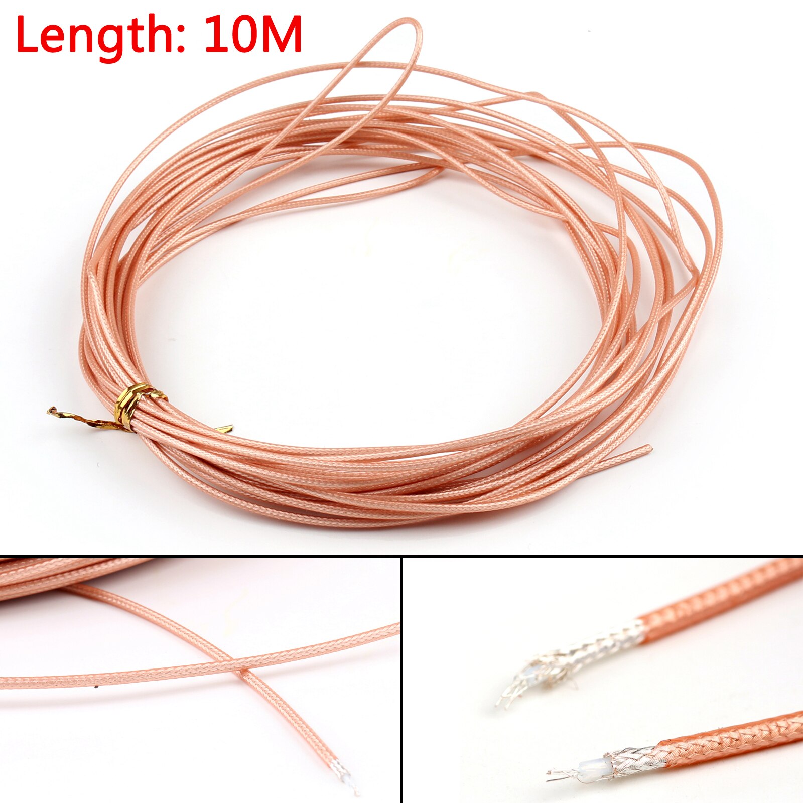 Areyourshop 50 ohm  rg 316 koaksialkabel fep-kontakt  rg316 ledning