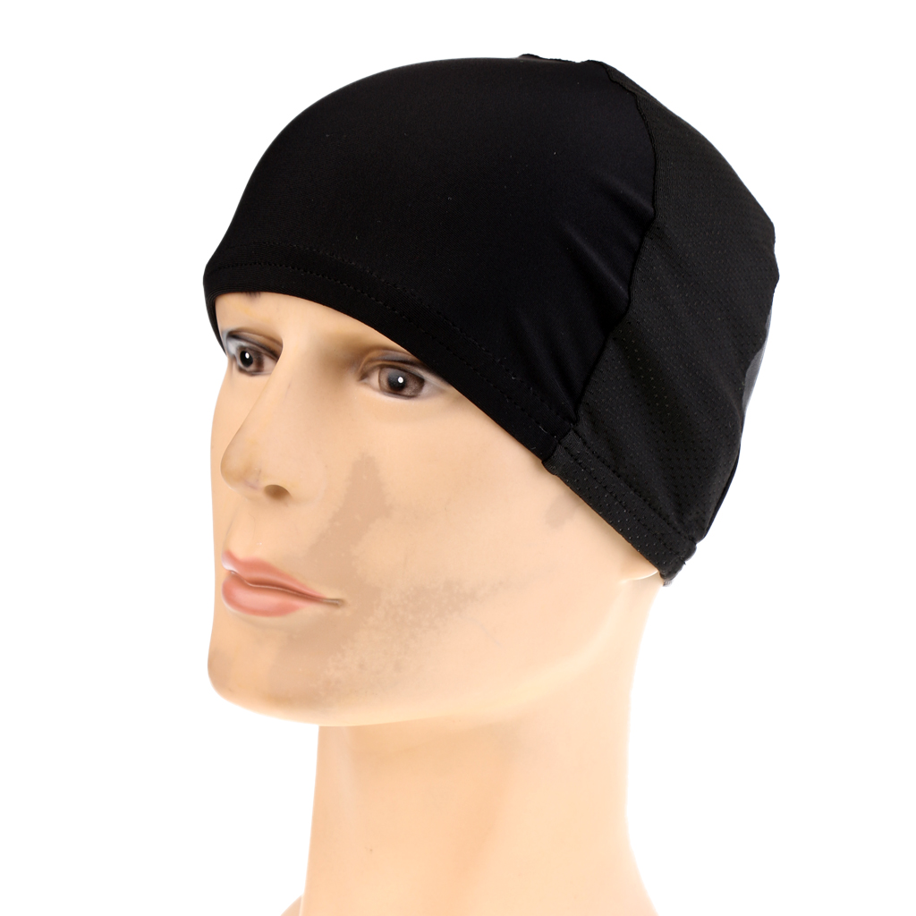 Men Women Quick Dry Sweat Wicking Beanie Cap Stretchy Cycling Skull Skull Cap Bandana Helmet Liner Hat for Cycling Motorcycle