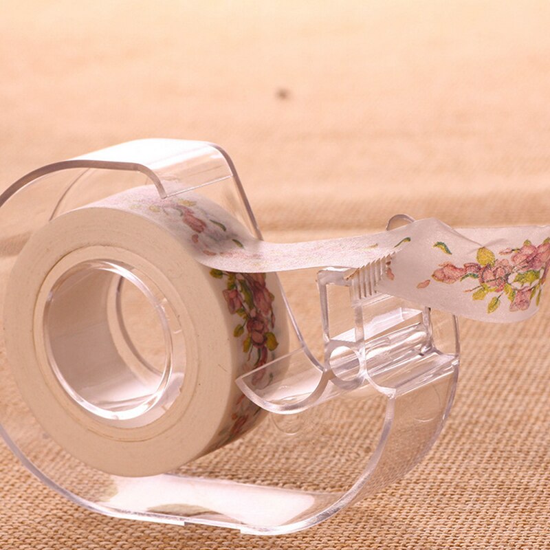 Schreibwaren transparent Bandspender Cutter
