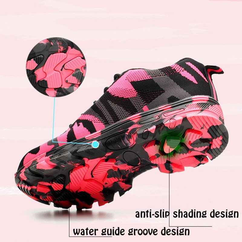 Veiligheid Schoenen Roze Voor Vrouwen Stalen Neus Schoenen Werk Sneakers Mannen Punctie Proof