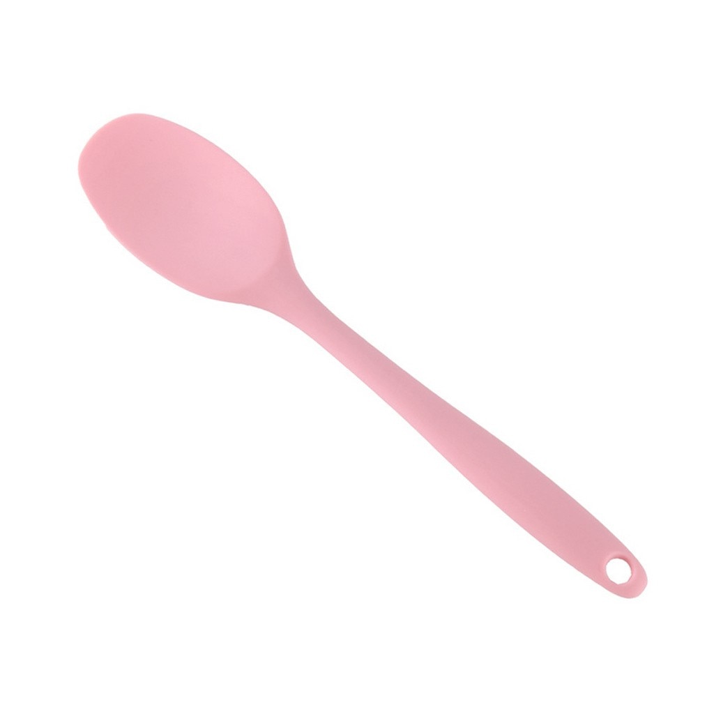 Silicone cuisine ustensiles de cuisson cuillères et Scoop outils de cuisson ustensiles de cuisine ustensiles de cuisine ensemble d'ustensiles de cuisine Gadget de cuisine: Rose
