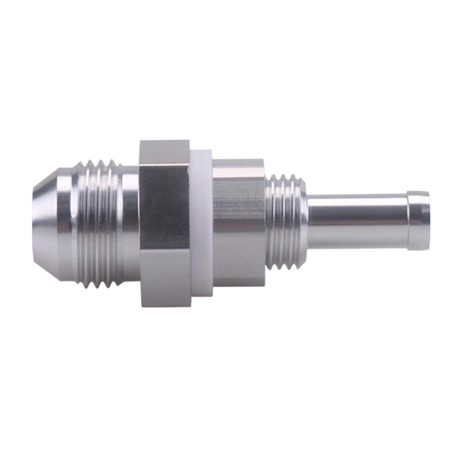 Aluminum Hose Barb Fuel Tank Fitting Adapter 8AN Male Flare Bulkhead to 3/8 Hose Barb, High Performance