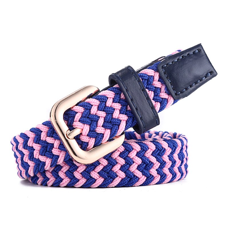 ZLD – ceinture en toile unisexe, alliage, boucle ardillon, costume parent-enfant, tissage décontracté, toile tissée simple, bande élastique unie