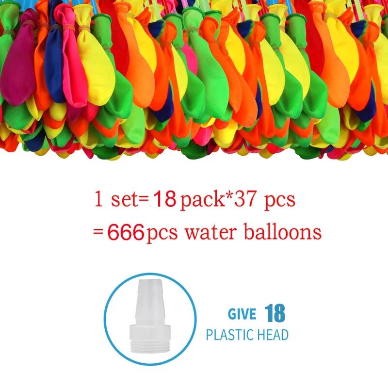 666Pcs Water Ballonnen Bos Gevuld Met Water Ballonnen Latex Ballonnen Speelgoed Rapid Injectie Zomer Water Speelgoed Spel Speelgoed