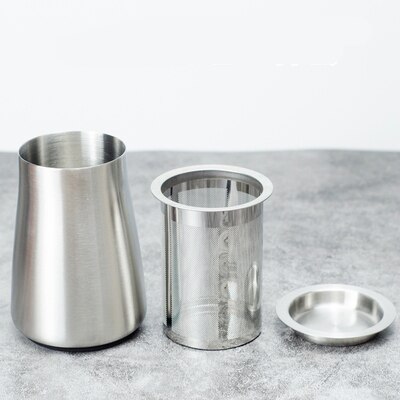 Tamis à café préparé à la main en acier inoxydable 304, filtre fin, tasse de café en poudre, tasse d'odeur, broyeur récepteur de poudre: Stainless steel