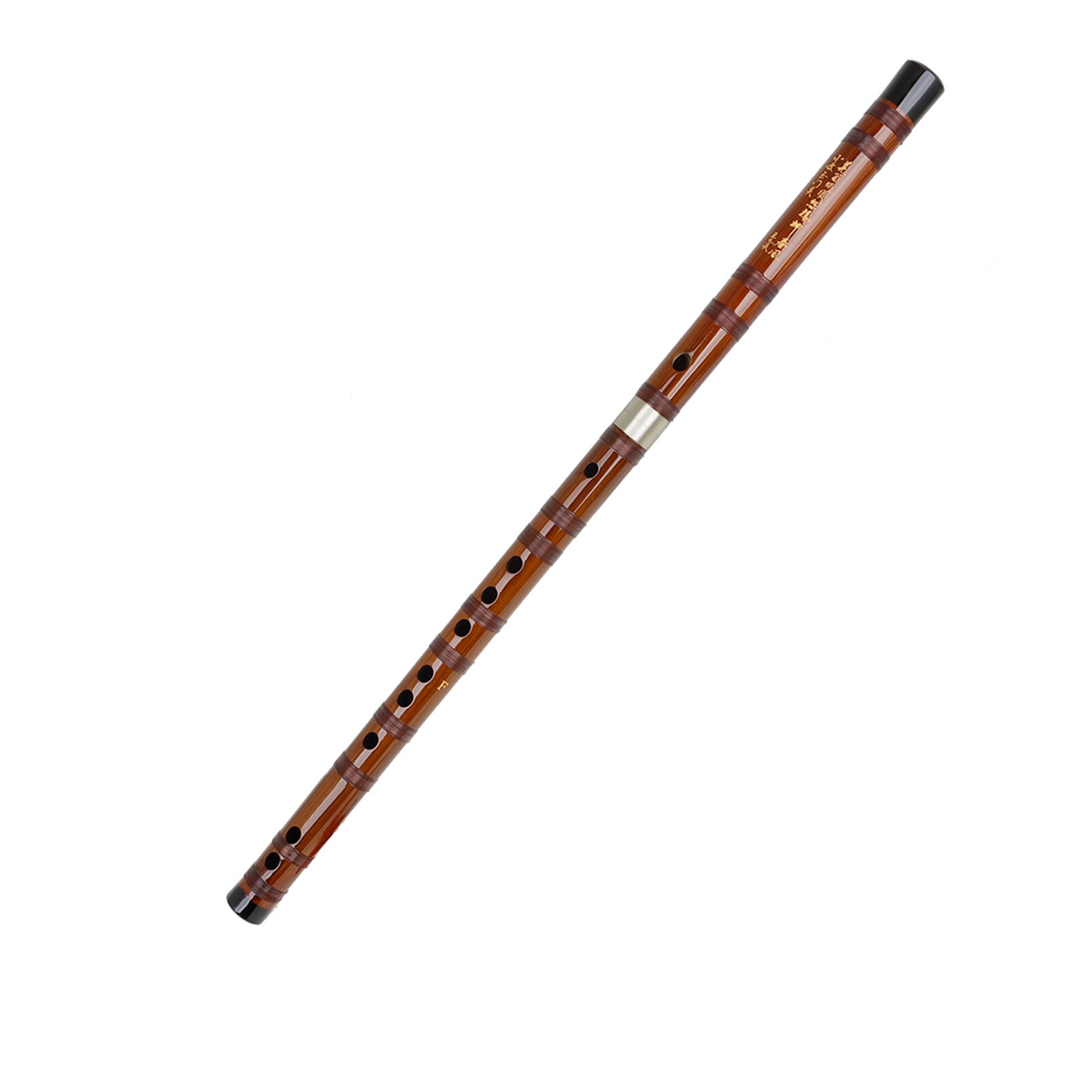Llave de flauta F de bambú amargado Dizi, instrumento tradicional chino hecho a mano de viento de madera con bolsa de almacenamiento para todos los principiantes