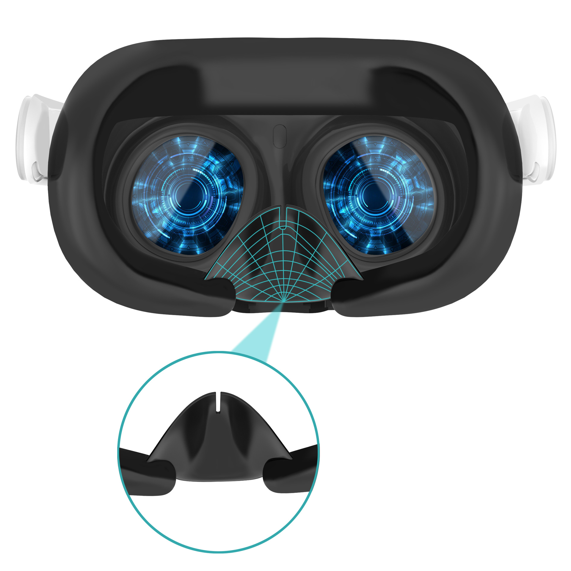 For oculus quest 2 veske erstatning ansiktspute silikon øyedeksel anti-svette maske deksel vr briller for oculus quest 2 tilbehør