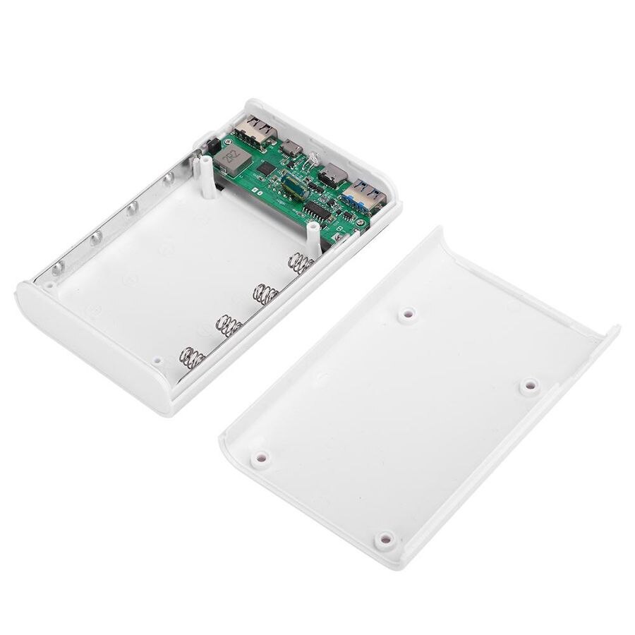 power bank diy ABS 4 x 18650 Portable DIY Quick Charging Battery Box Repeated Disassemble No Welding Mobile Power Case Kit