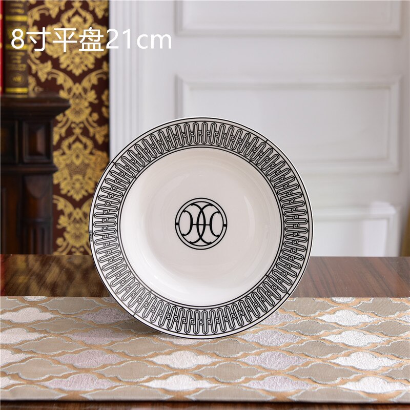 fancy servise sett vestlig h deco serie biff tallerken fett husholdning matbit tørket frukt kakefat luksus bestikk sett