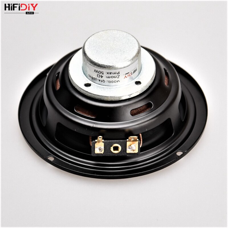 HIFIDIY LIVE Hi-Fi 4.5 inch DIY Volledige frequentie luidspreker unit 4 8OHM 50 w Neodymium magnetische Hoge Alto bass luidspreker QF4-116NS