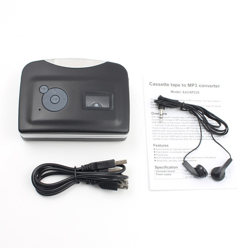 Brand High Fidelity USB Cassette Signal Converter Cassette To Stero MP3 Walkman Converter Player Practical durable