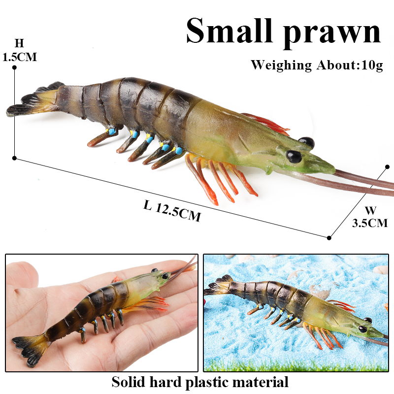 Oenux havdyr simulering tigerrejer krebs rejer havliv modelfigurer actionfigurer samling legetøj til børn