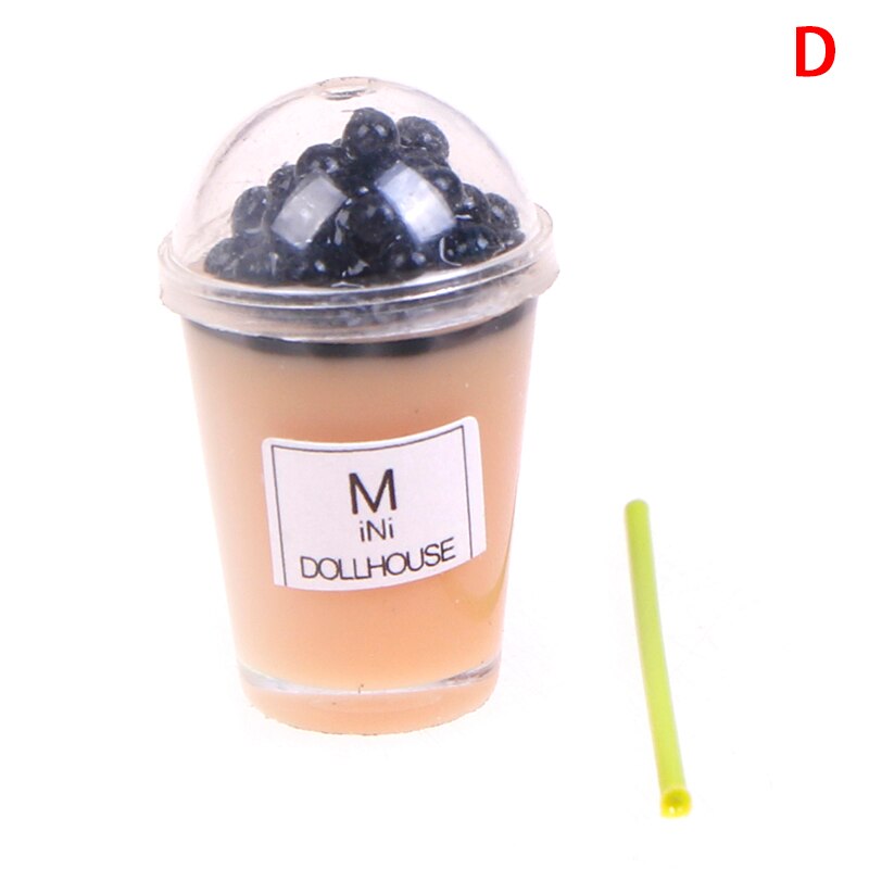 Thee Water Cup Aardbei Banaan Miniatuur Poppenhuis Accessoires Cups Keuken Speelgoed Mini Milkshake Ijs Citroen Melk Fruit: D