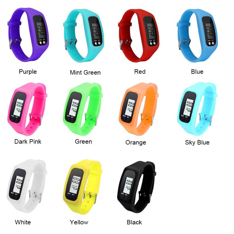 Smart klocka stegräknare löpning sport armband tracker steg pulsmätare räknare promenader fitness armband armband