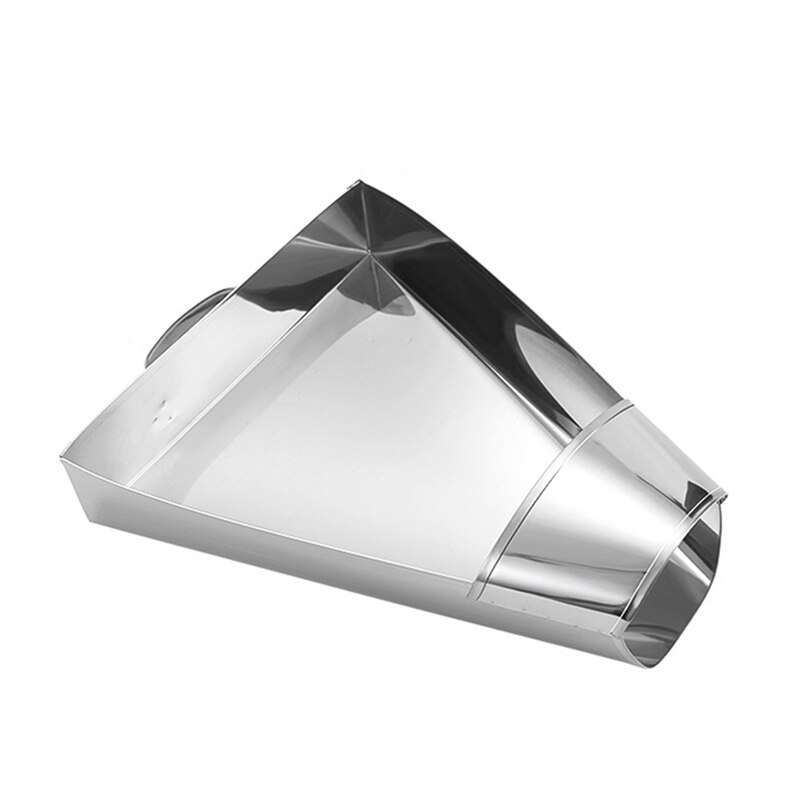 Stainless Steel Chip Scoop French Fries Shovel Loader Chip Packaging Shovel Funnel Popcorn Fast Food Tool: Gray