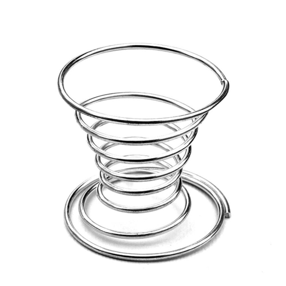 Stainless Steel Spring Wire Tray Boiled Egg Cups Holder Stand Storage Egg Cups Kitchen Breakfast