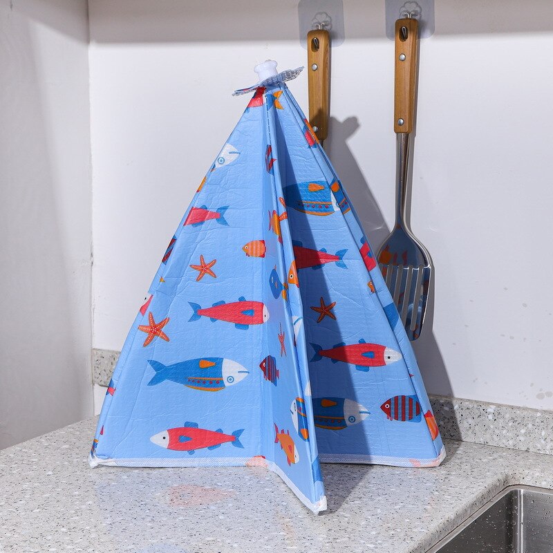 Winter Heat Preservation Dish Cover Large Food Meal Cover Foldable Dust Cover Kitchen Organizer Household Dining Table Cover