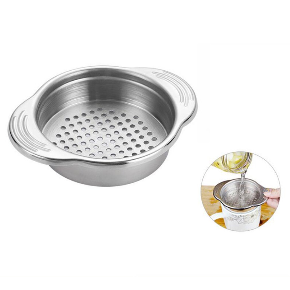 Stainless Steel Food Can Strainer Sieve Tuna Press Lid Oil Remover Drainer Can Water Filter Colander Kichen Tool Home Gadgets