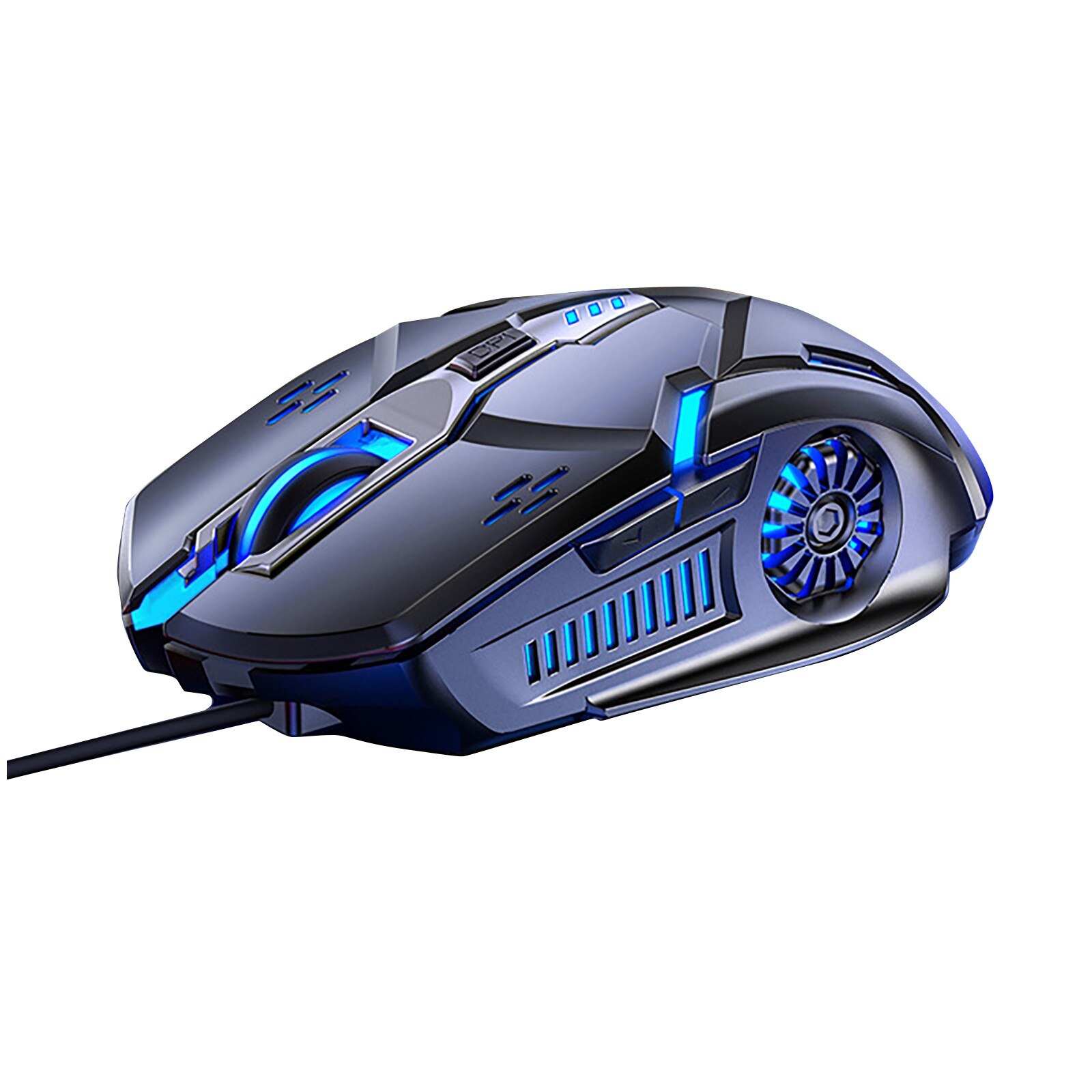 Wired Gaming Mouse 6D Colorful ED Breathing 3200 DPI Mute Mouse LED Backlight Game Gaming Mouse For PC Laptop Gamer: SL