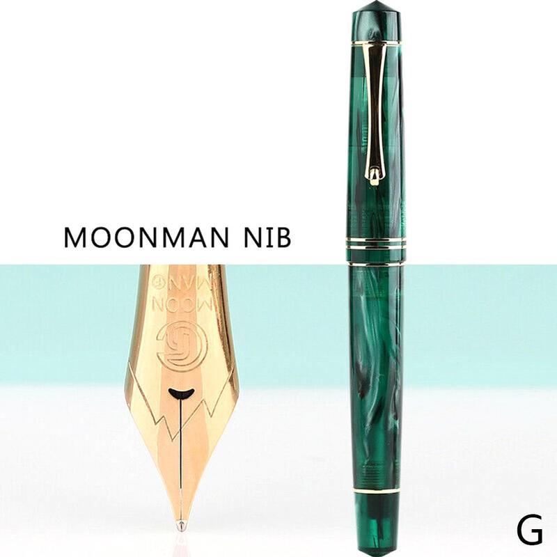 M800 MoonMan F pointe résine stylo plume Bock Nib / Moonman belle plume stylo 1 écriture Pc N2B8