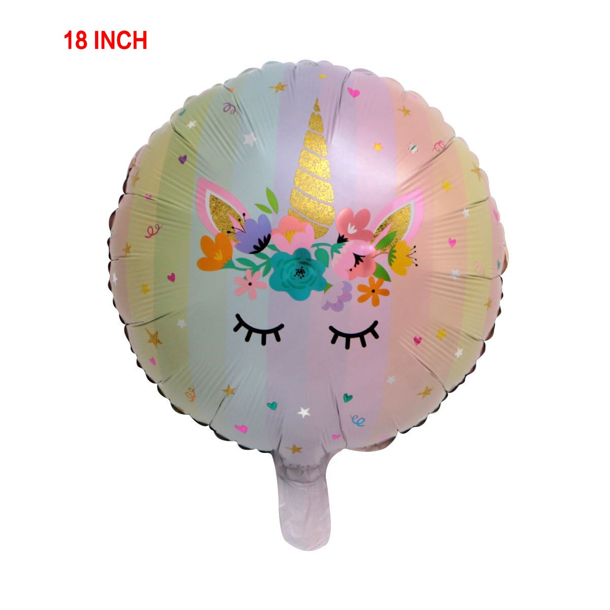 Ballon licorne gonflable 32 pouces, mignon, en aluminium, pour fête d'anniversaire, de mariage, jouet pour enfant