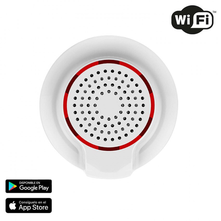 High Power Wifi Sirene Voor Sensoren En Alarmen Via Smartphone/App 7Hsevenon Thuis