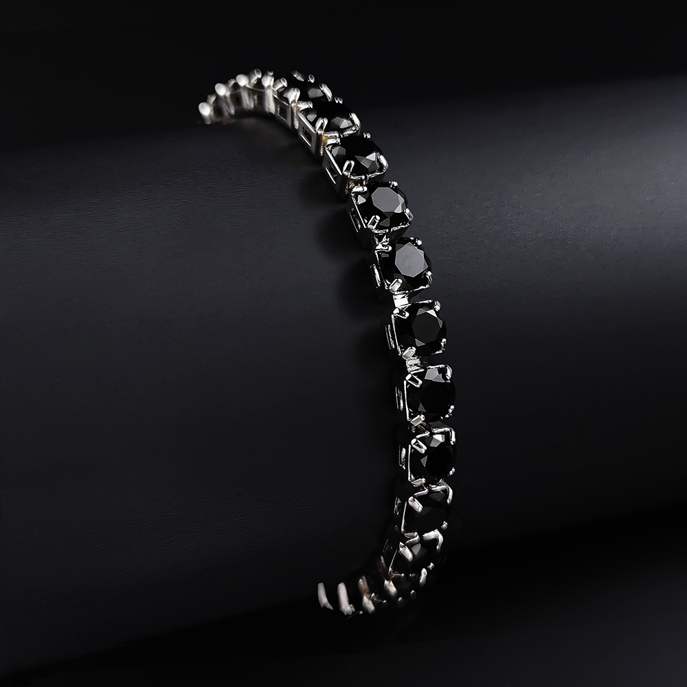 2024 único pulsera negra clara brazalete para mujer del Día de San Valentín S5787-black