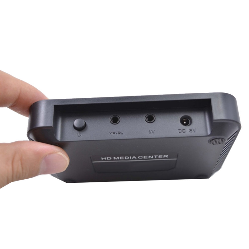 Mini Full HD1080P H.264 MKV HDD Media Player Center con HDMI Compatible/AV/VGA/USB/SD/MMC (enchufe de la UE)