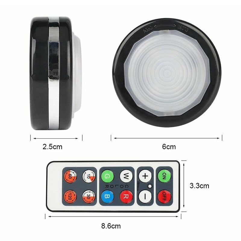 Kast Licht Led Puck Licht Draadloze Onder Kast Licht Onder Teller Licht Met Afstandsbediening Garderobe Keuken Verlichting Lamp