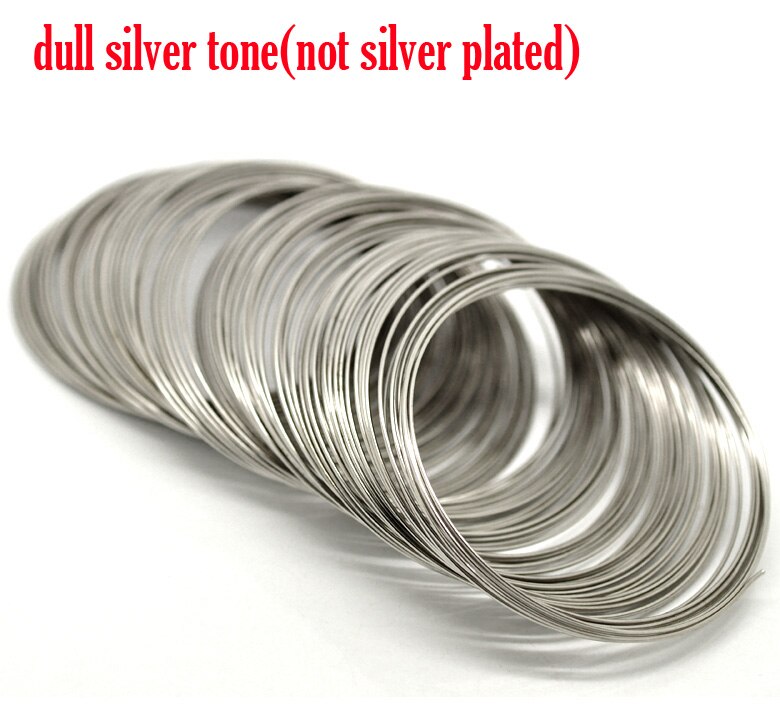 Doreenbeads Zilver Kleur Geheugen Koord 65Mm-70Mm Dia. Loops (B17930) Yiwu