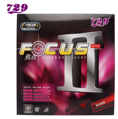 Ritc 729 messa a fuoco ii iii 1 2 3 (attacco + ciclo continuo) pip-in tavolo tennis (ping-pong) gomma con Spugna blu: FOCUS 2 rosso